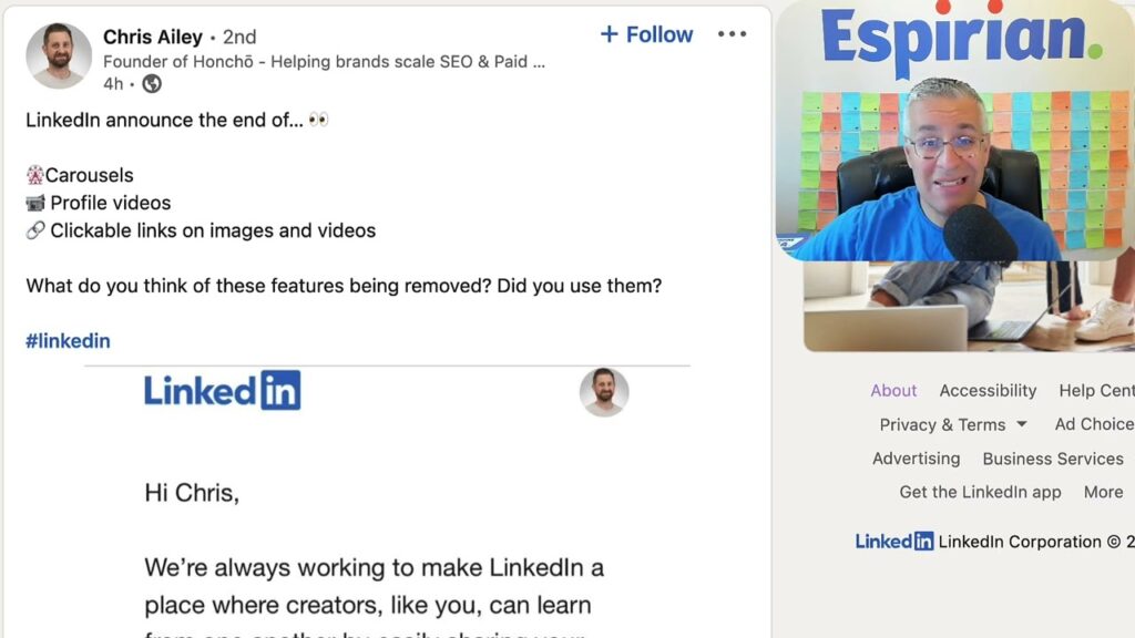 linkedin social media update
